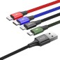 Baseus 4-in-1 USB kabel Lightning, Micro-USB - 1,2 m